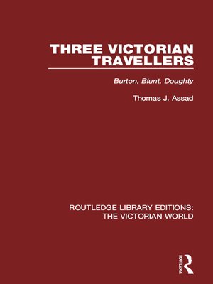 cover image of Three Victorian Travellers
